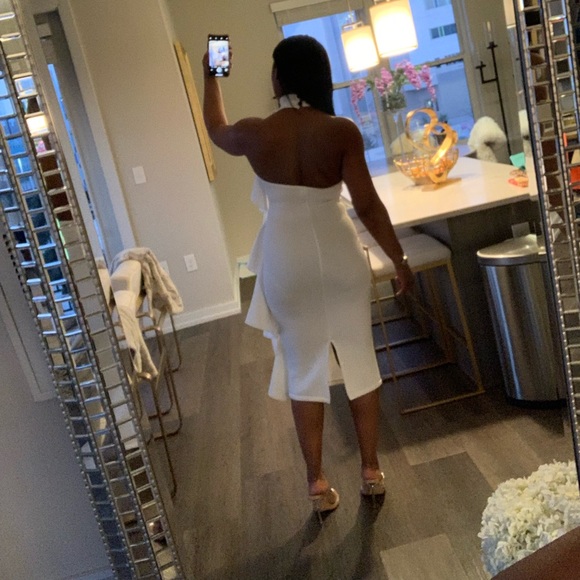 Ruffle Detail Halter Dress! - Picture 2 of 4